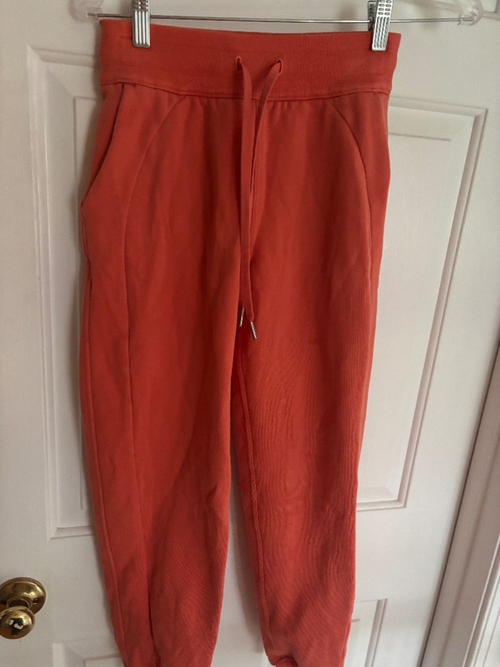 Lululemon Orange Drawstring Sweatpants w/Pockets Size 2